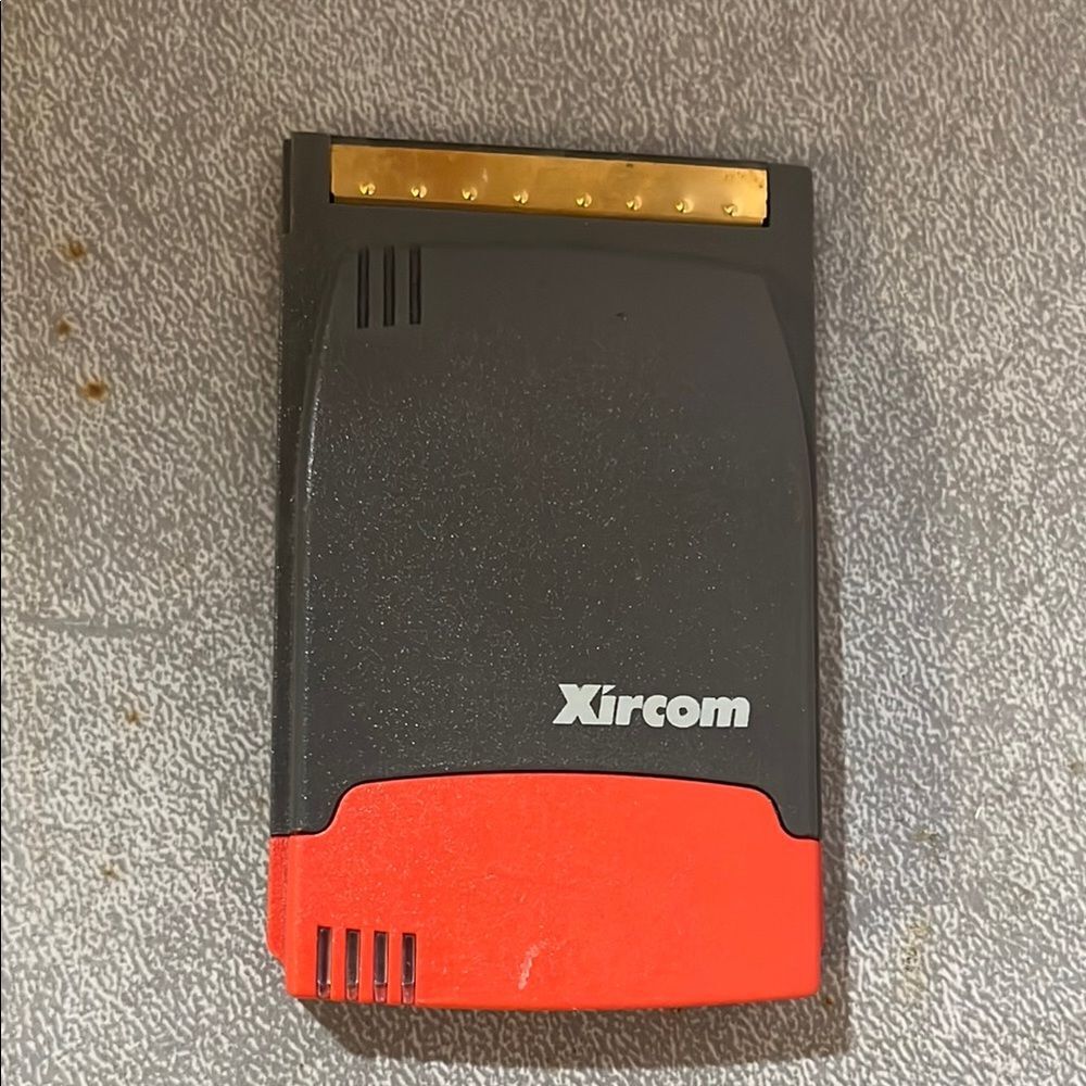 Xircom Black and Red PC Card10/100 Ethernet +56 k modem